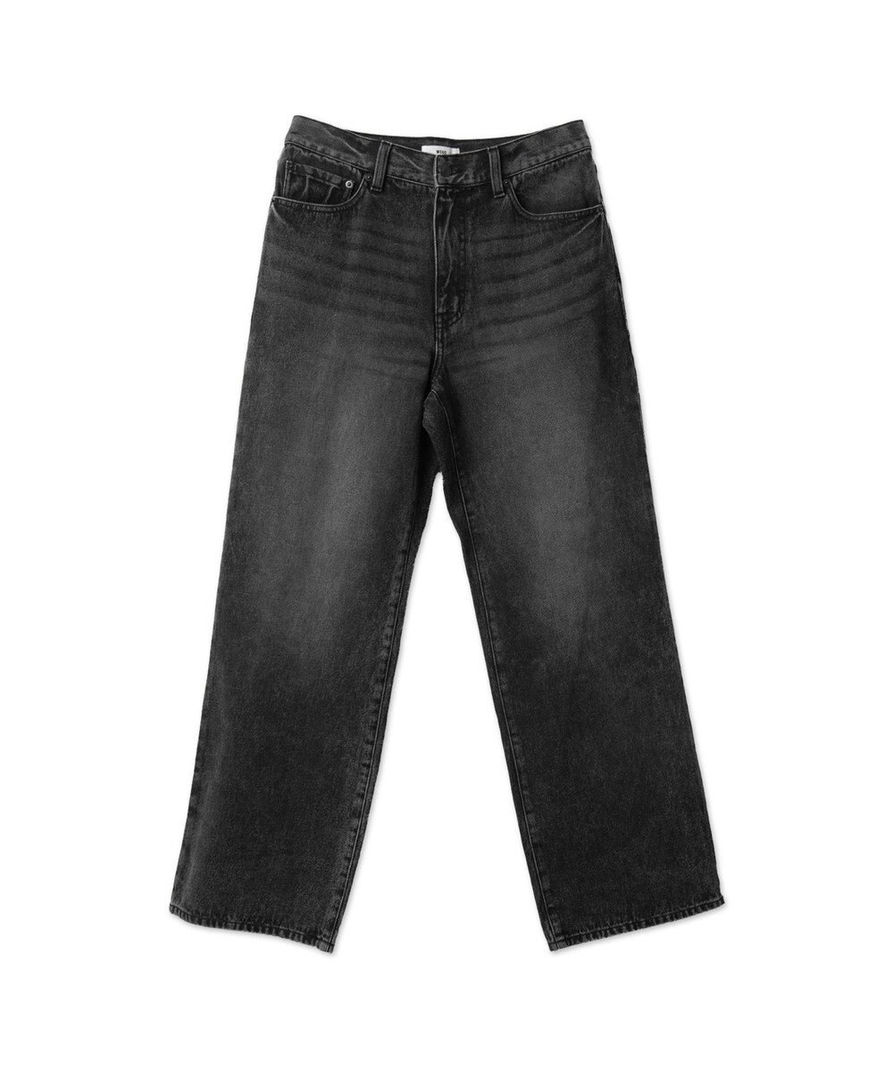 WEGO 【ユニセックス着用ITEM/SMLサイズ展開】デニムストレートパンツ 