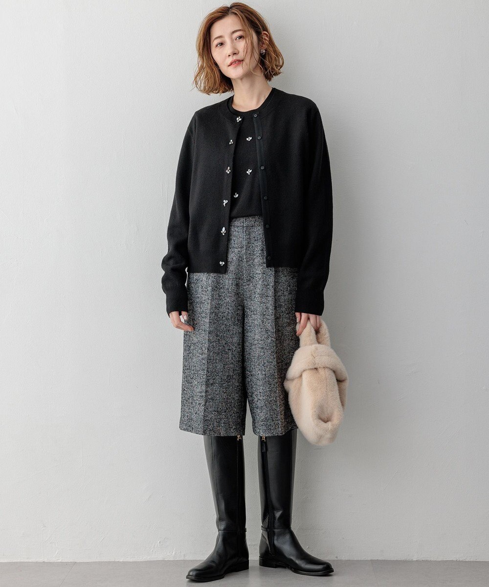 23区 ビジューニット カーディガン 