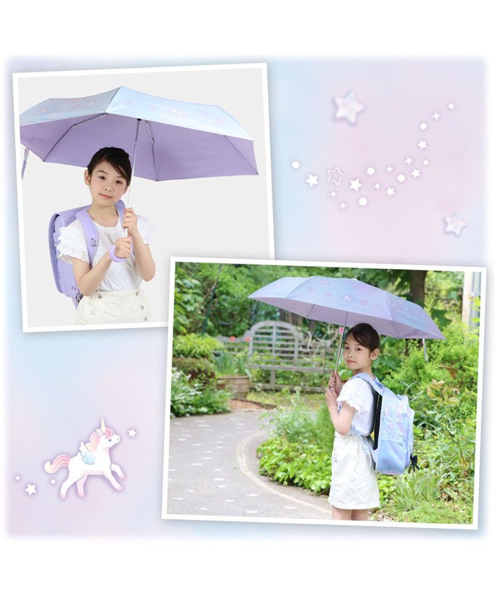 Mother garden マザーガーデン ユニコーン 晴雨兼用 折り畳み傘 子供用 50cm 