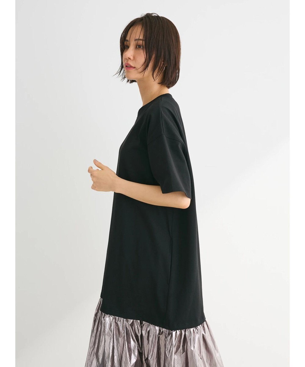 Green Parks ・ＥＬＥＮＣＡＲＥ　ＤＵＥ　メタリック切替ＴＥＥワンピ 