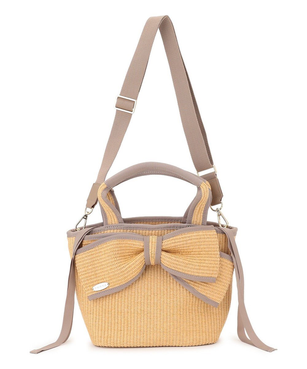 TOCCA BIG RIBBON SUMMER POCHETTE かごバッグ 