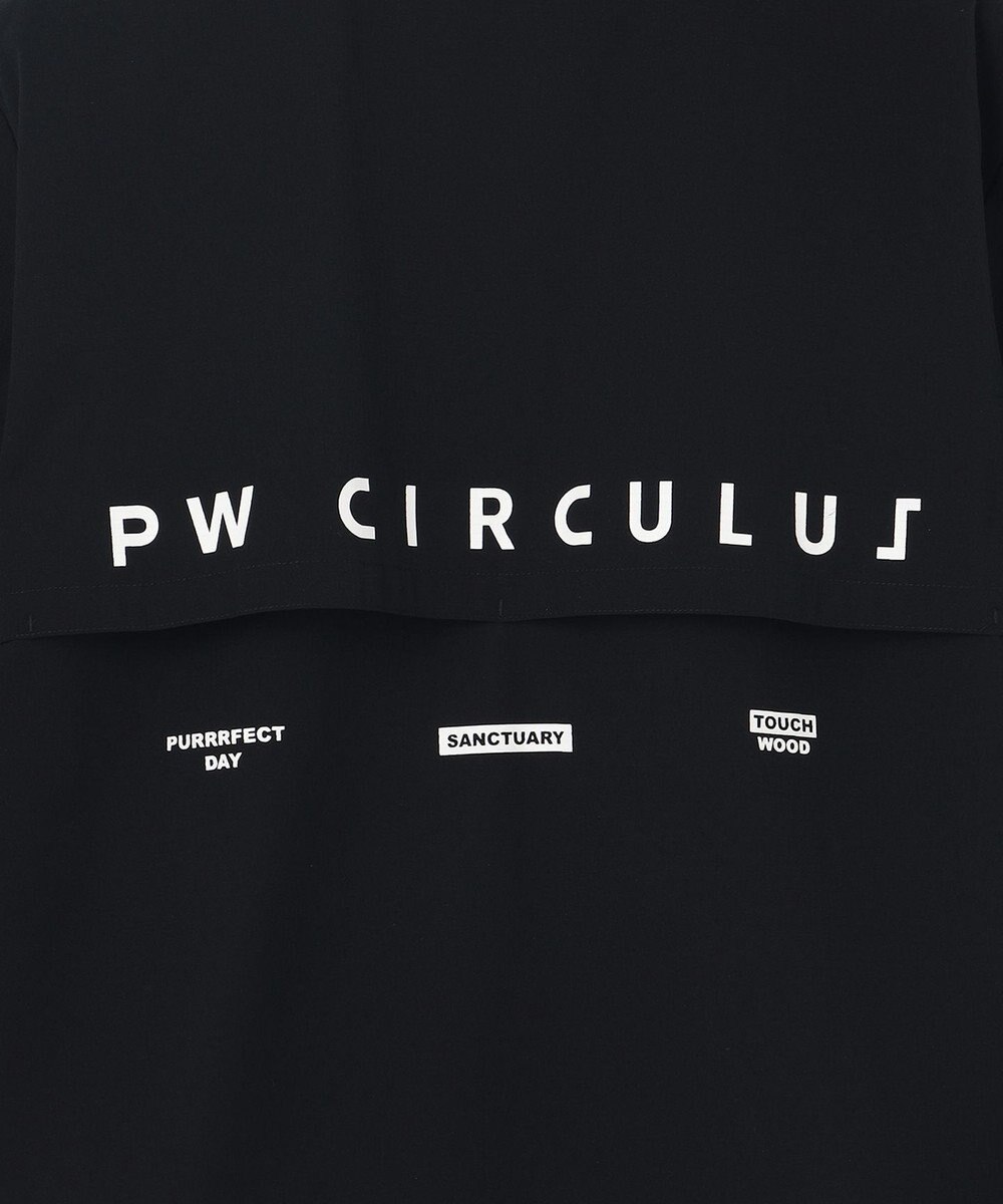 PW CIRCULUS 【MEN】【ストレッチ / 通気性】ロゴ オープンカラー シャツ 