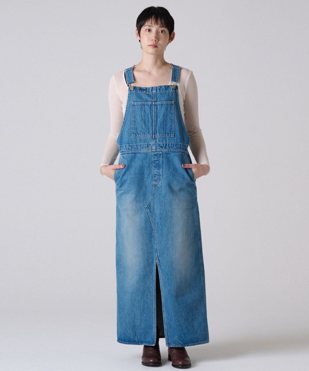 Ripo trenta anni 【洗える】DENIM JUMPER DRESSオーバーオール INDIGO