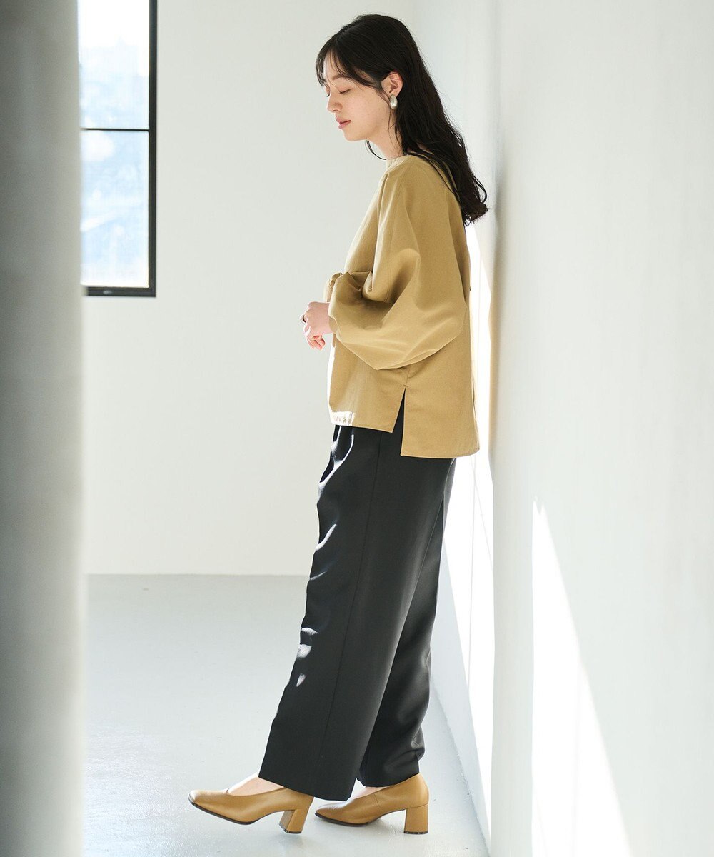 #Newans 【撥水】ボートネックリラクシーシャツ 