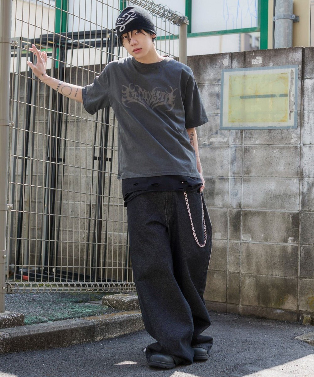WEGO 【ユニセックス着用ITEM】ピグメントグラフィックT（SS） 
