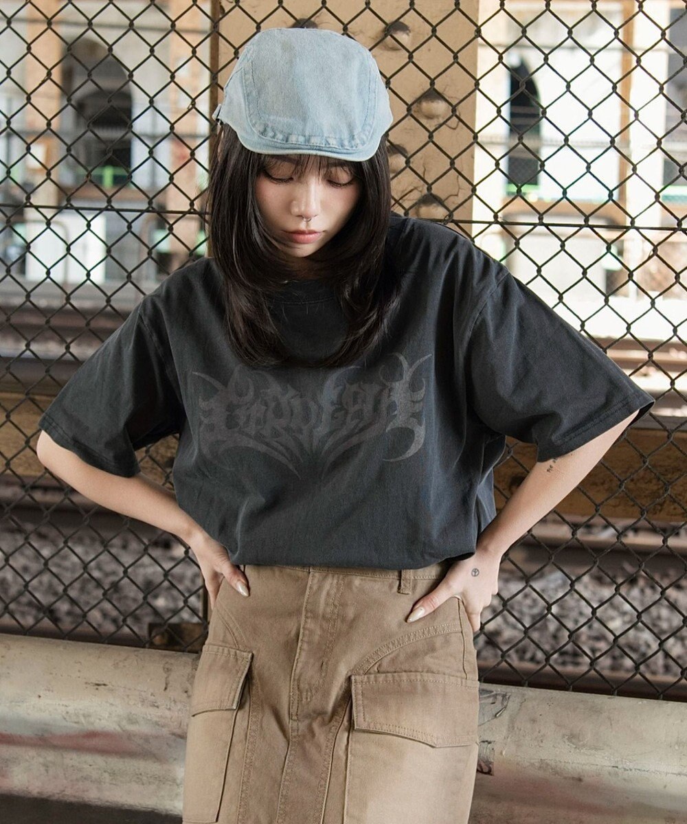 WEGO 【ユニセックス着用ITEM】ピグメントグラフィックT（SS） 