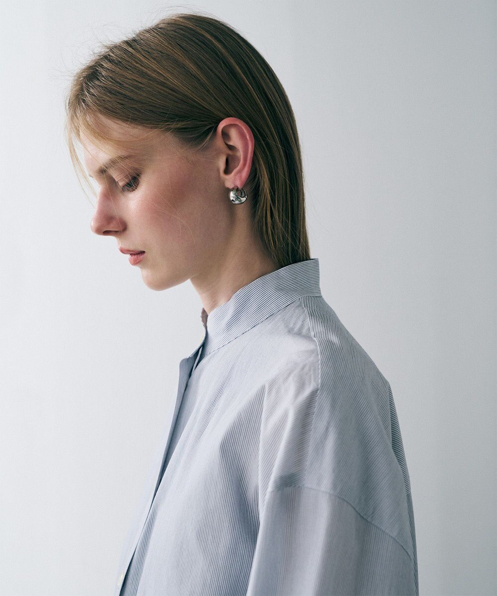 uncrave コットンクロスストライプ シャツワンピース 