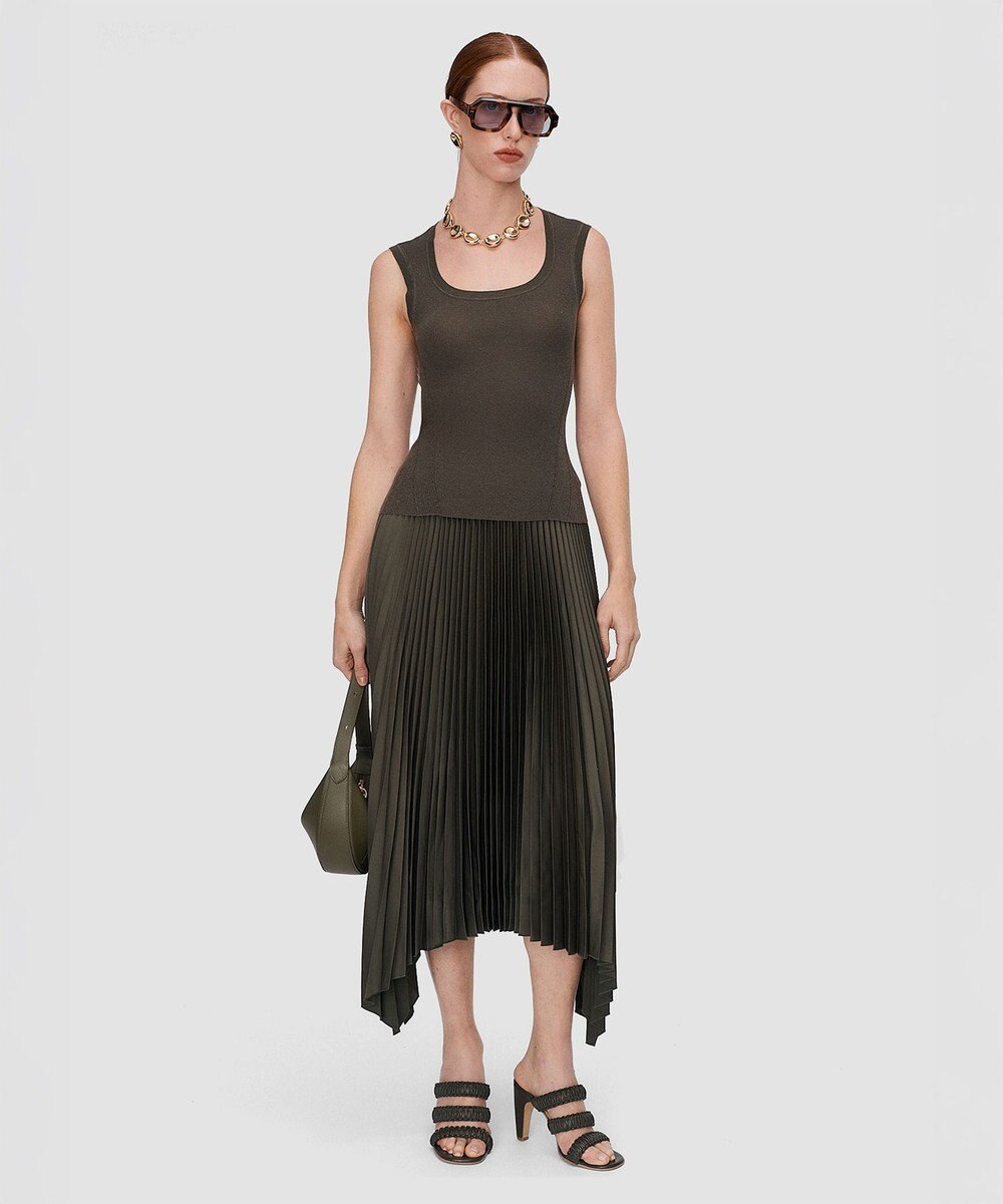 JOSEPH ニットウィーブプリッセスカート ADE 