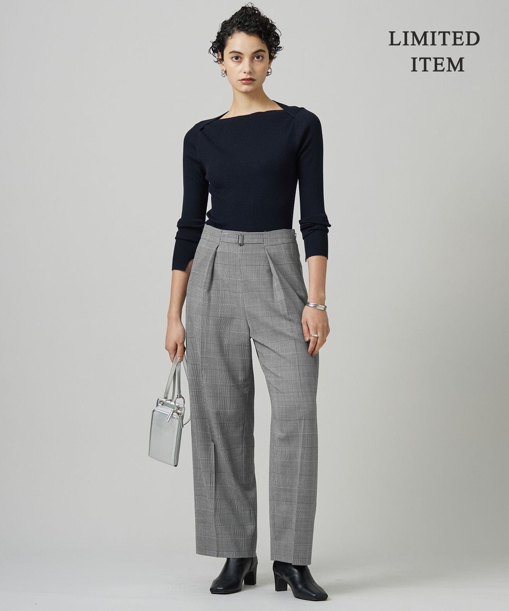 ICB 【WEB限定】 エクストラファインメリノ ボートネックプルオーバー 