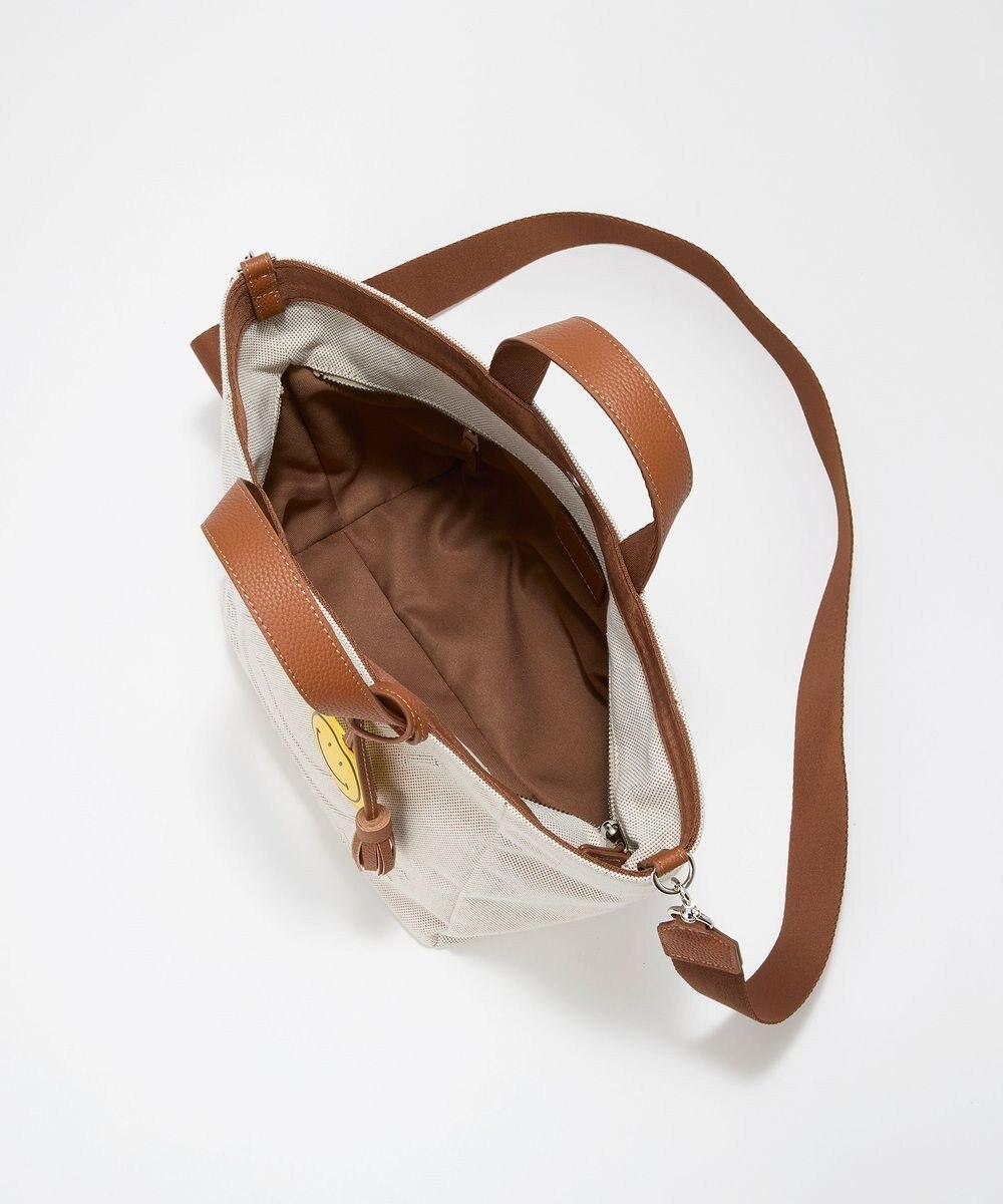 TOPKAPI 【Breath TOPKAPI】SMILE COLLECTION エンボス スマイル 2way トートバッグ /スマイルチャーム付き 