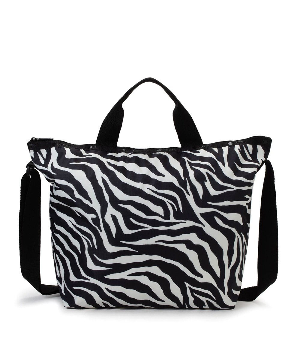 LeSportsac DELUXE EASY CARRY TOTE/クリームブラックゼブラ 