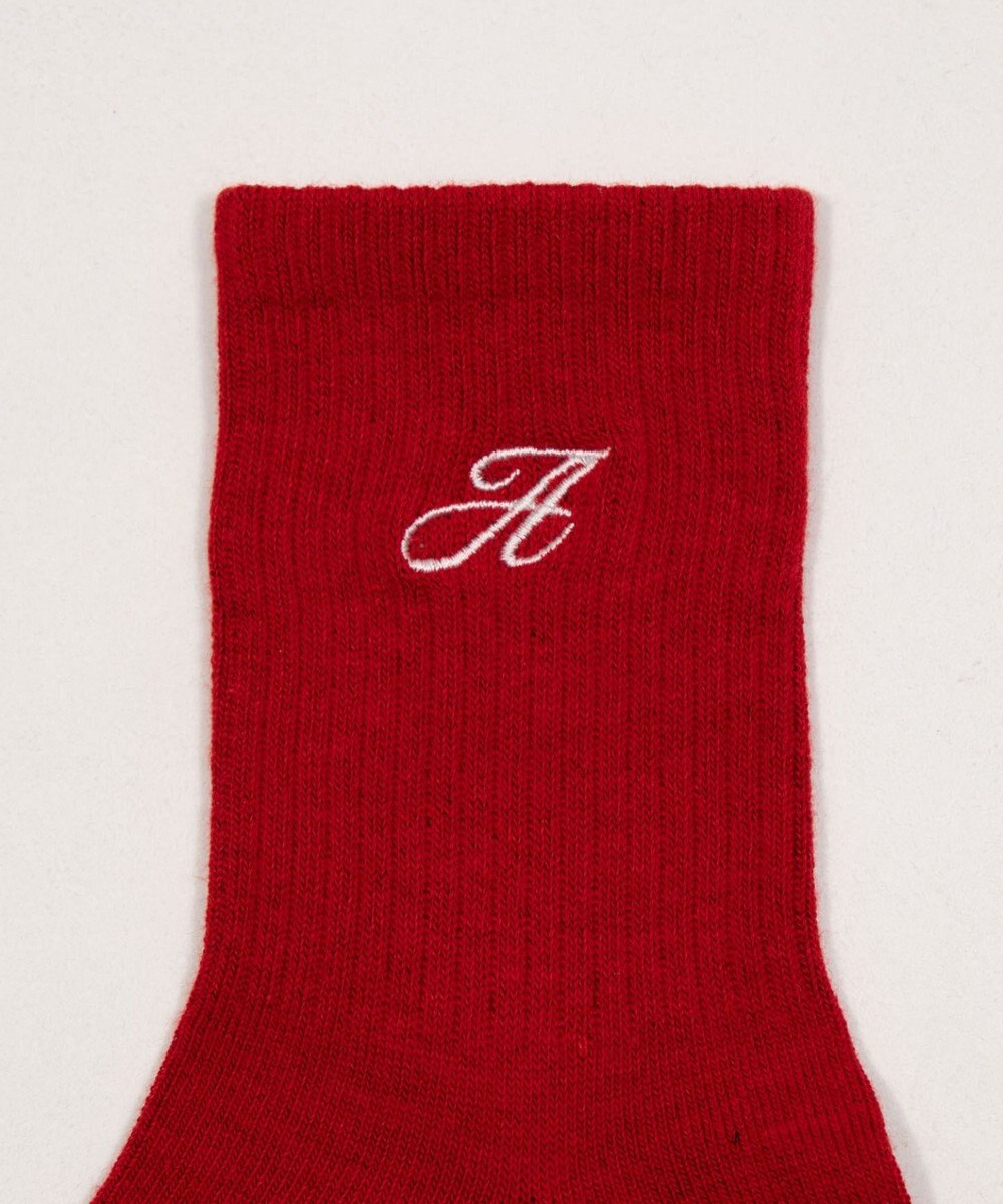 WEGO アルファベット刺繍ソックス 