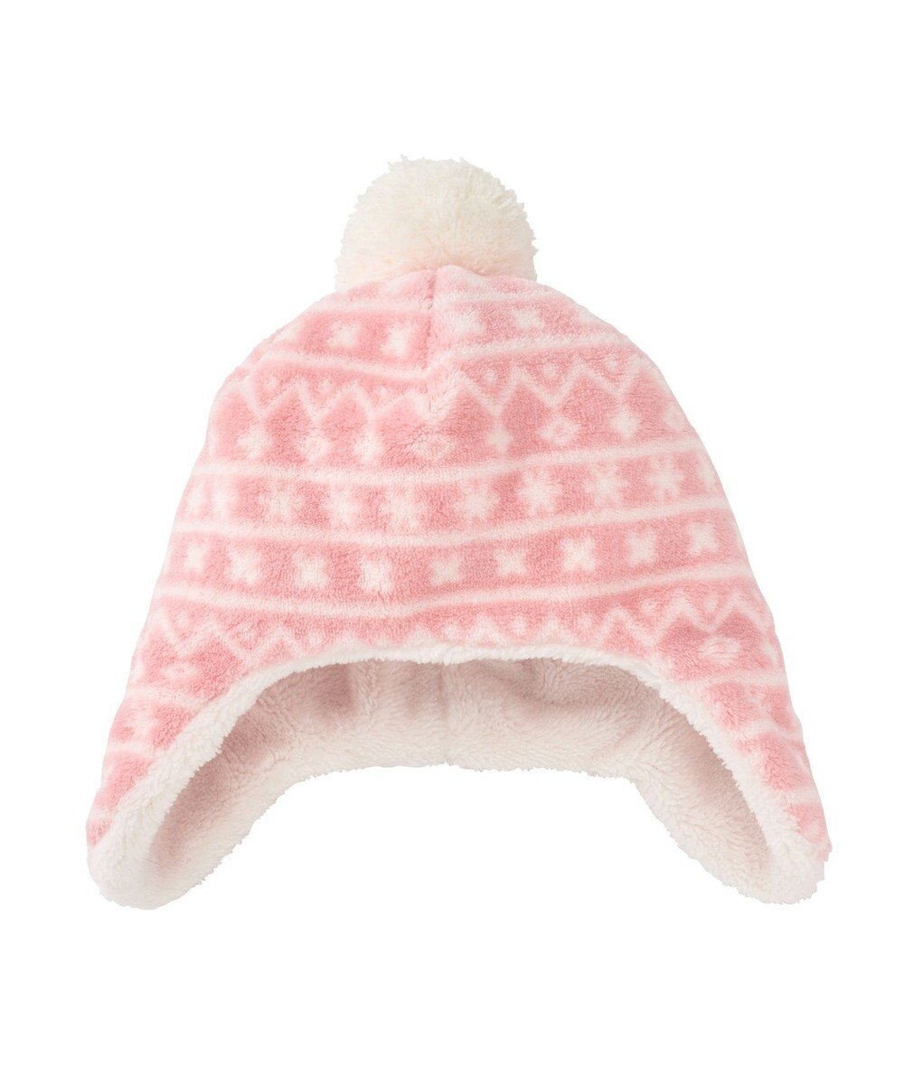 MIKI HOUSE HOT BISCUITS 【42-46cm】ぼん天付フリース素材の帽子 