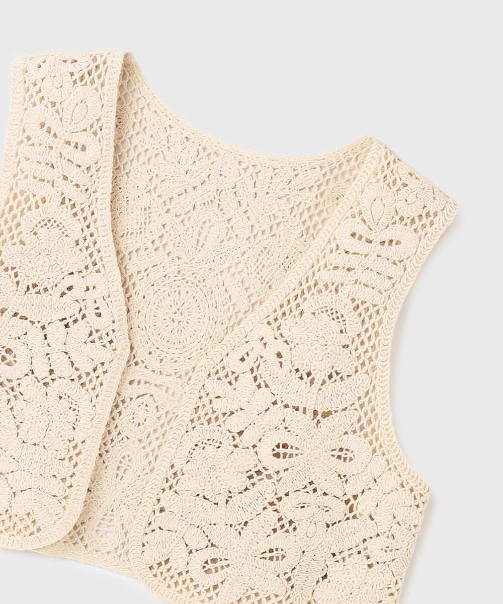 GRACE CONTINENTAL メッシュembジレ 