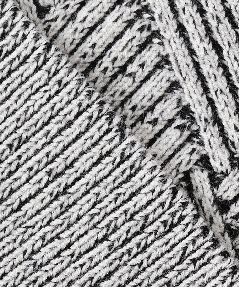 JOSEPH HOMME ビッグジオメトリージャガード　クルーネック 