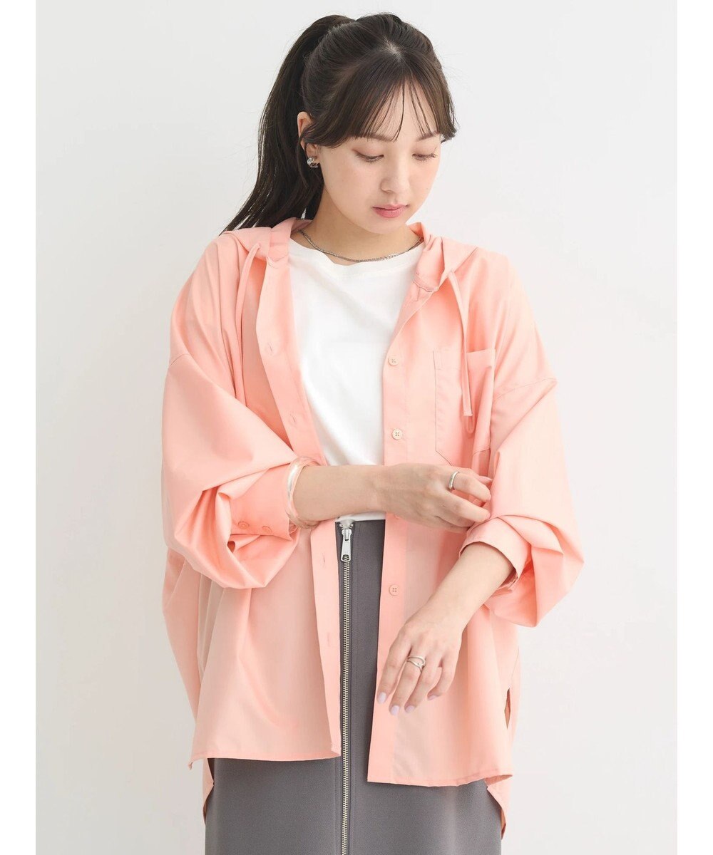 earth music&ecology フーディーシャツ 