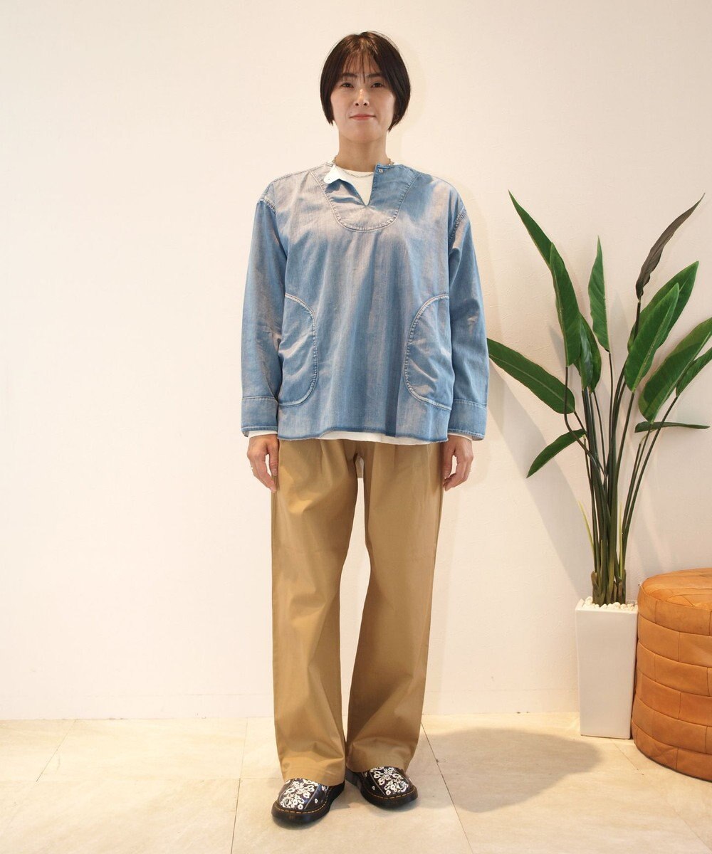 J.PRESS YORK STREET 【WOMEN】ダンガリーデニム ブラウス 