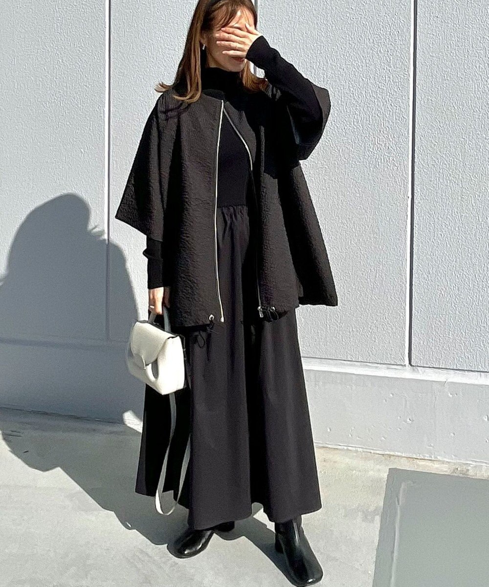 Green Parks AnriettMusee フロントジップジャガードブルゾン 