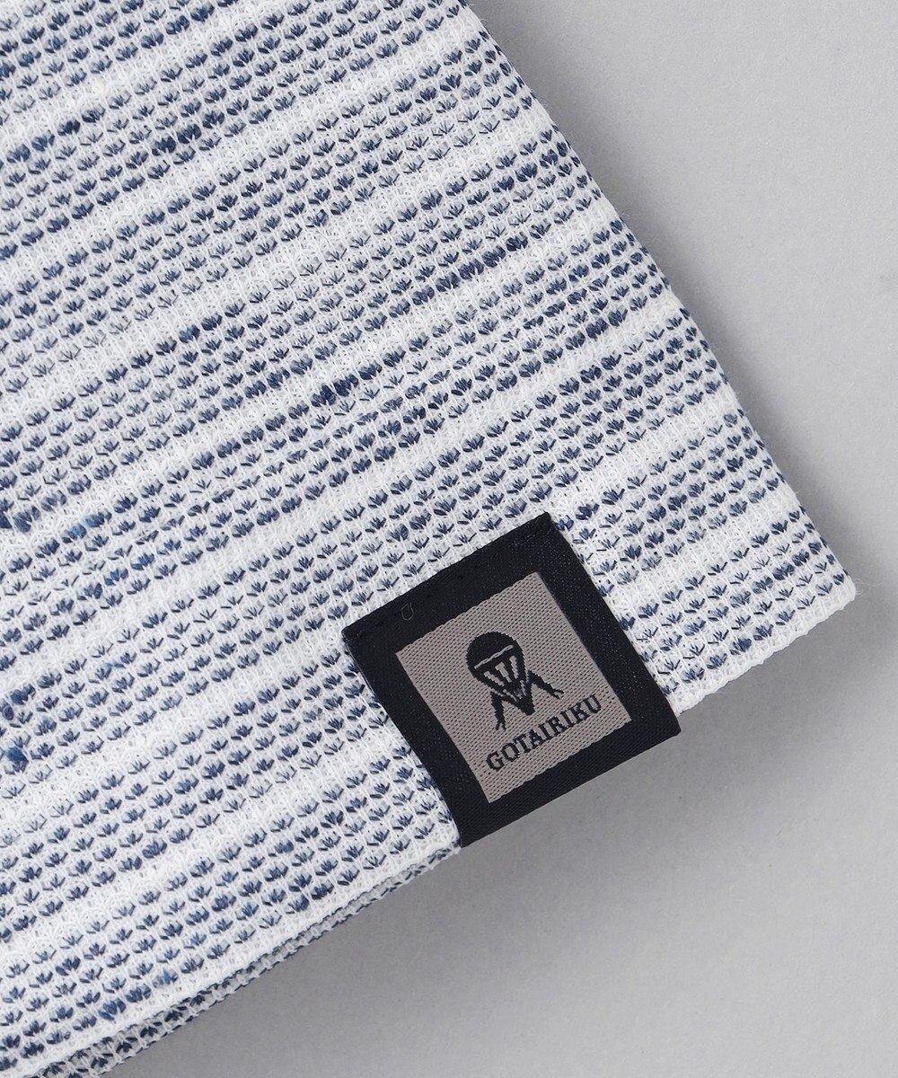 GOTAIRIKU NEW【麻混の清涼感】ノルマンディーリネン ボーダーTシャツ 