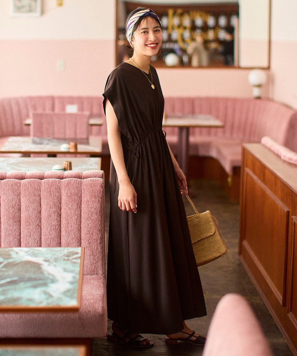 UNFILO BREEZEMOVE ウエストドロストワンピース 