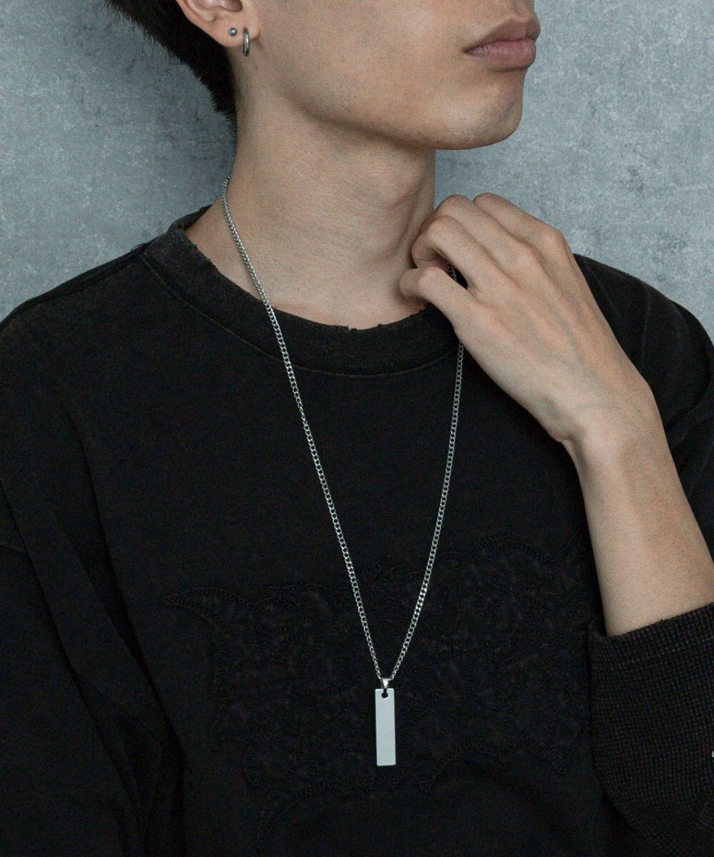 WEGO Mモチーフロングチェーンネックレス 