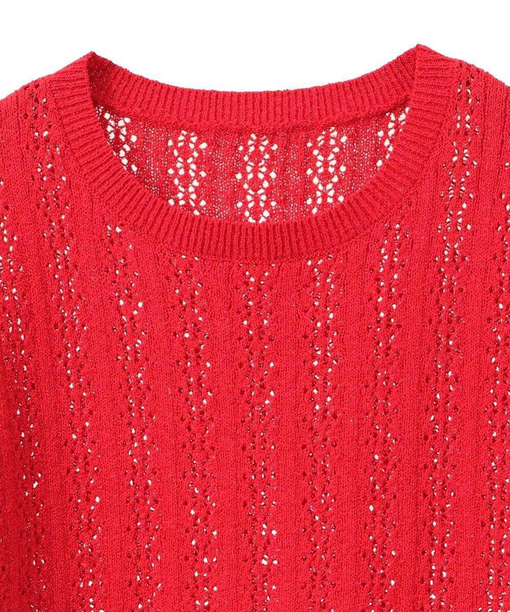 earth music&ecology 透かしニットプルオーバー 