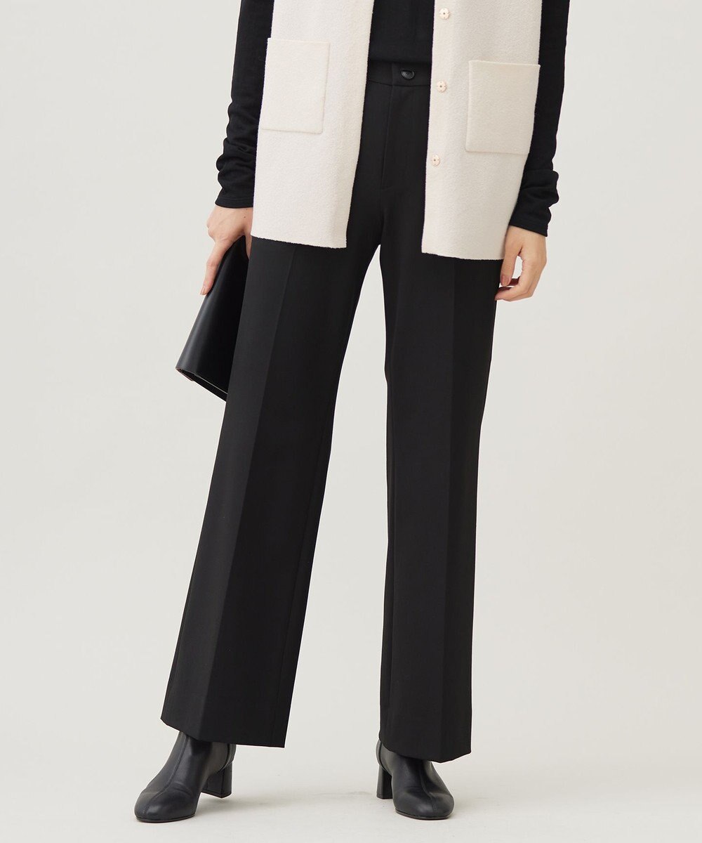 自由区 S 【WEB限定カラーあり・撥水加工・洗える】TRギャバストレート パンツ 