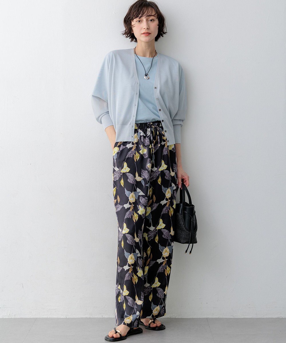 23区 【先行予約】カラーリリープリント ワイド パンツ 