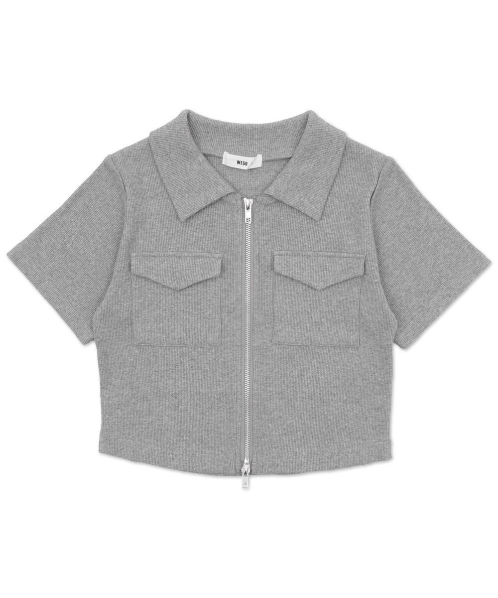 WEGO ポケットデザインWZIPトップス 