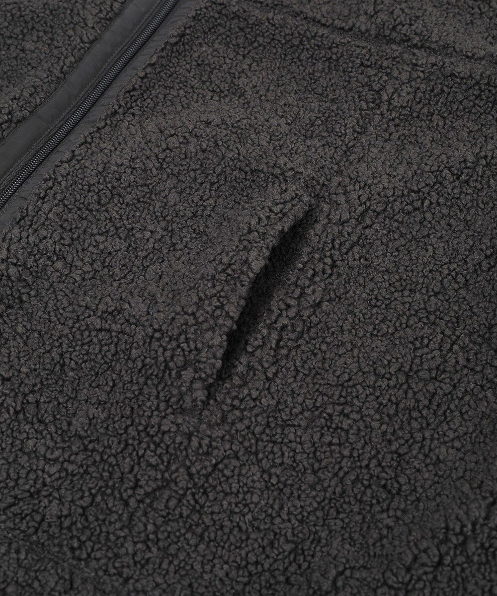 Green Parks 異素材コンビスタンドボアブルゾン 