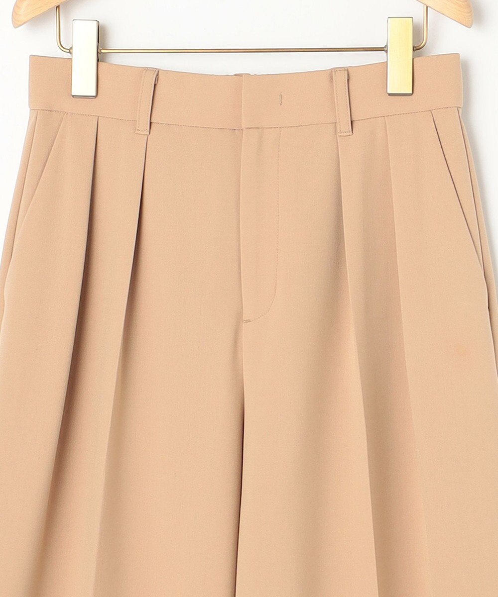 組曲 ドライタッチツイル ワイドパンツ 