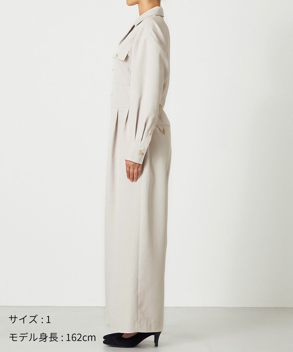 NAVE 【ReNAVE・洗える/UVカット】スパンポリエステル ジャンプスーツ 