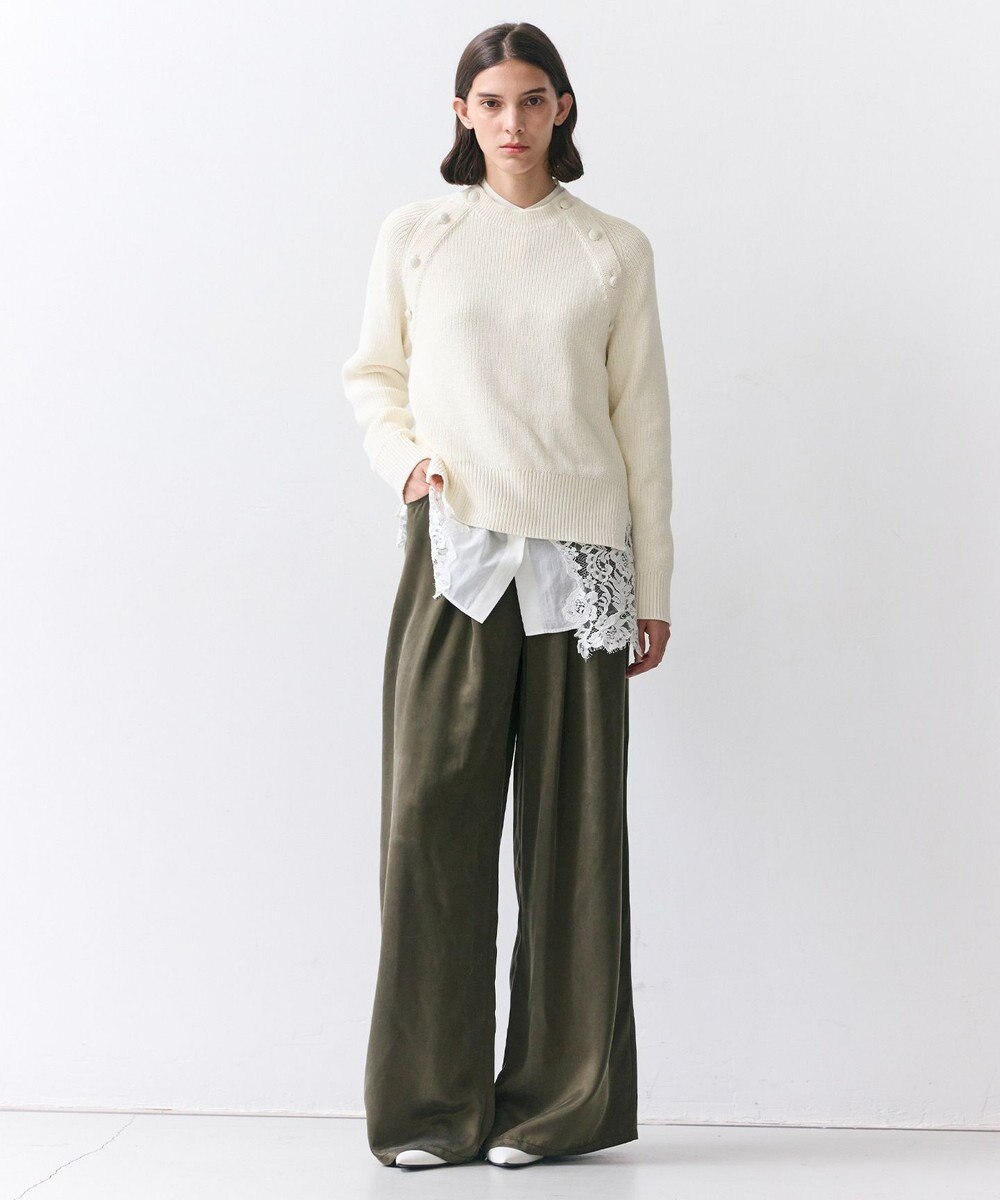 BEIGE， HELIODOR / スポンディッシュマリンボタンニット 