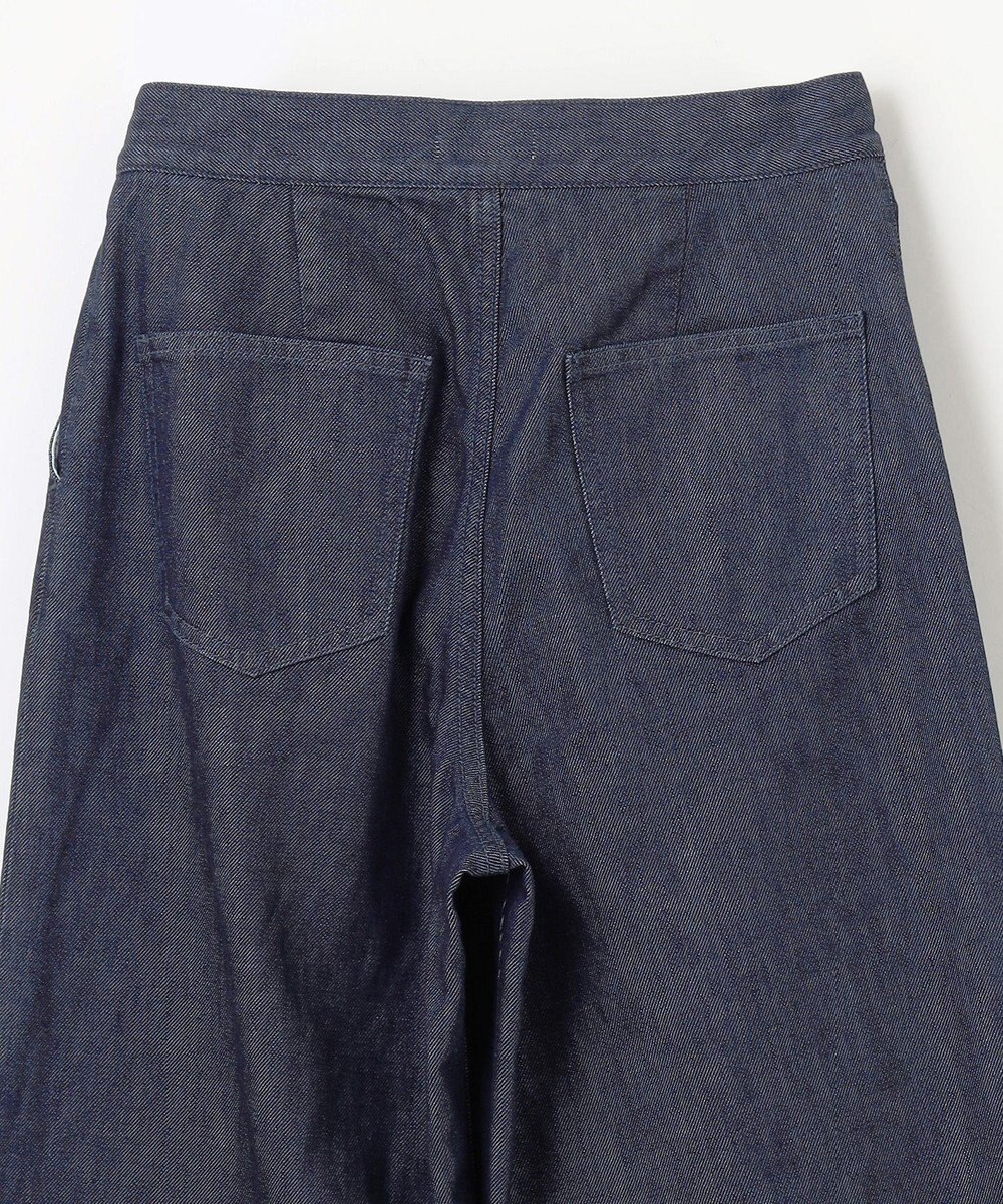 NAVE 【ReNave・セットアップ可/洗える】マーセライズデニム ラップワイドパンツ 