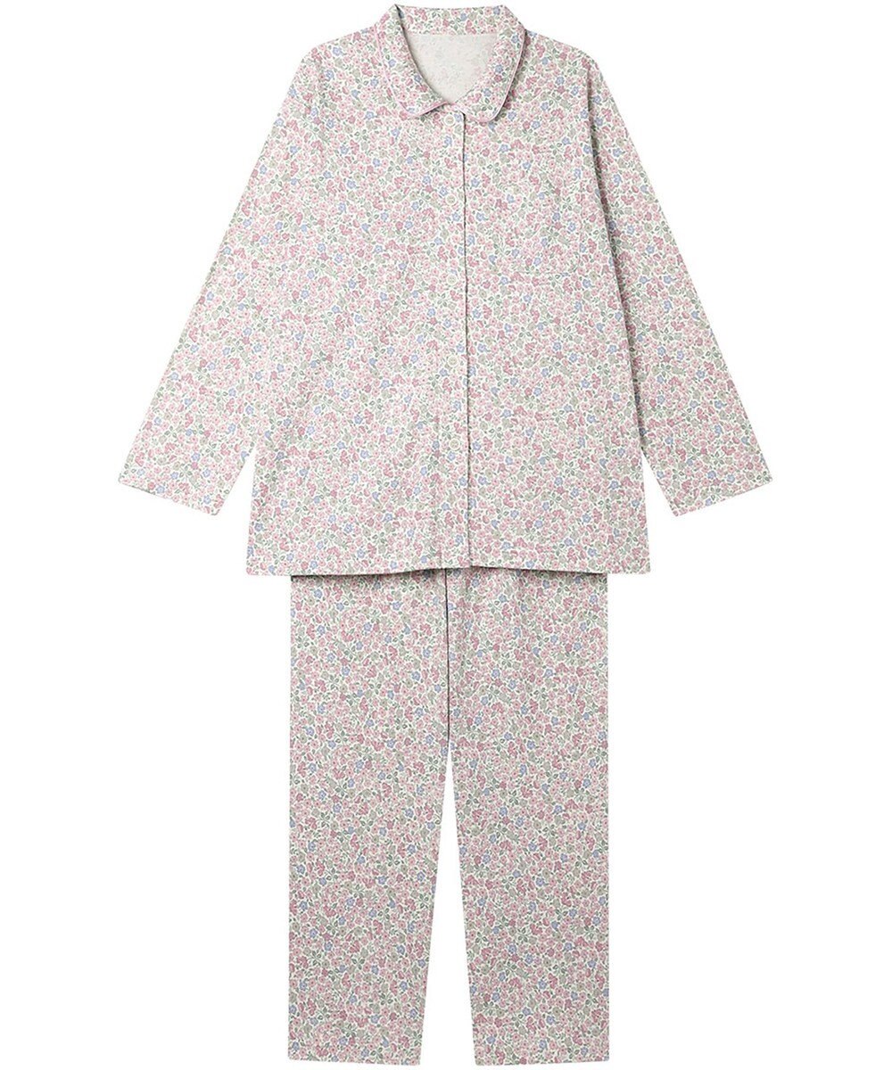 Wing パジャマ 綿100%(本体) スムース素材 長袖 長ズボン レディース EP7046 ウイング／ワコール 