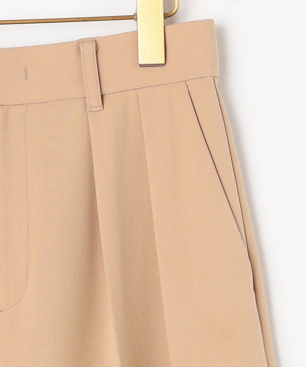 組曲 ドライタッチツイル ワイドパンツ 