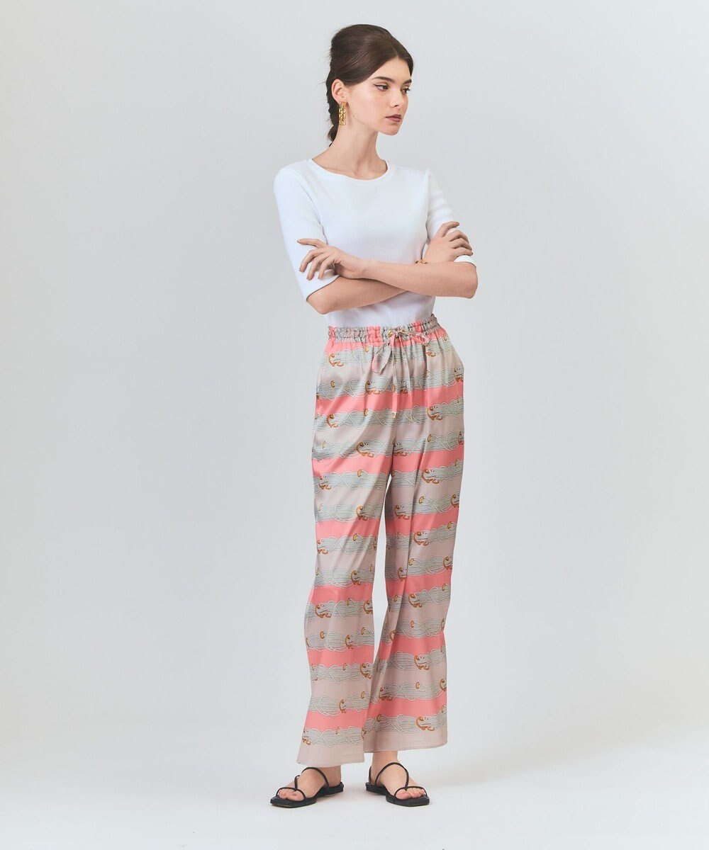 GRACE CONTINENTAL ロープボーダーパンツ 