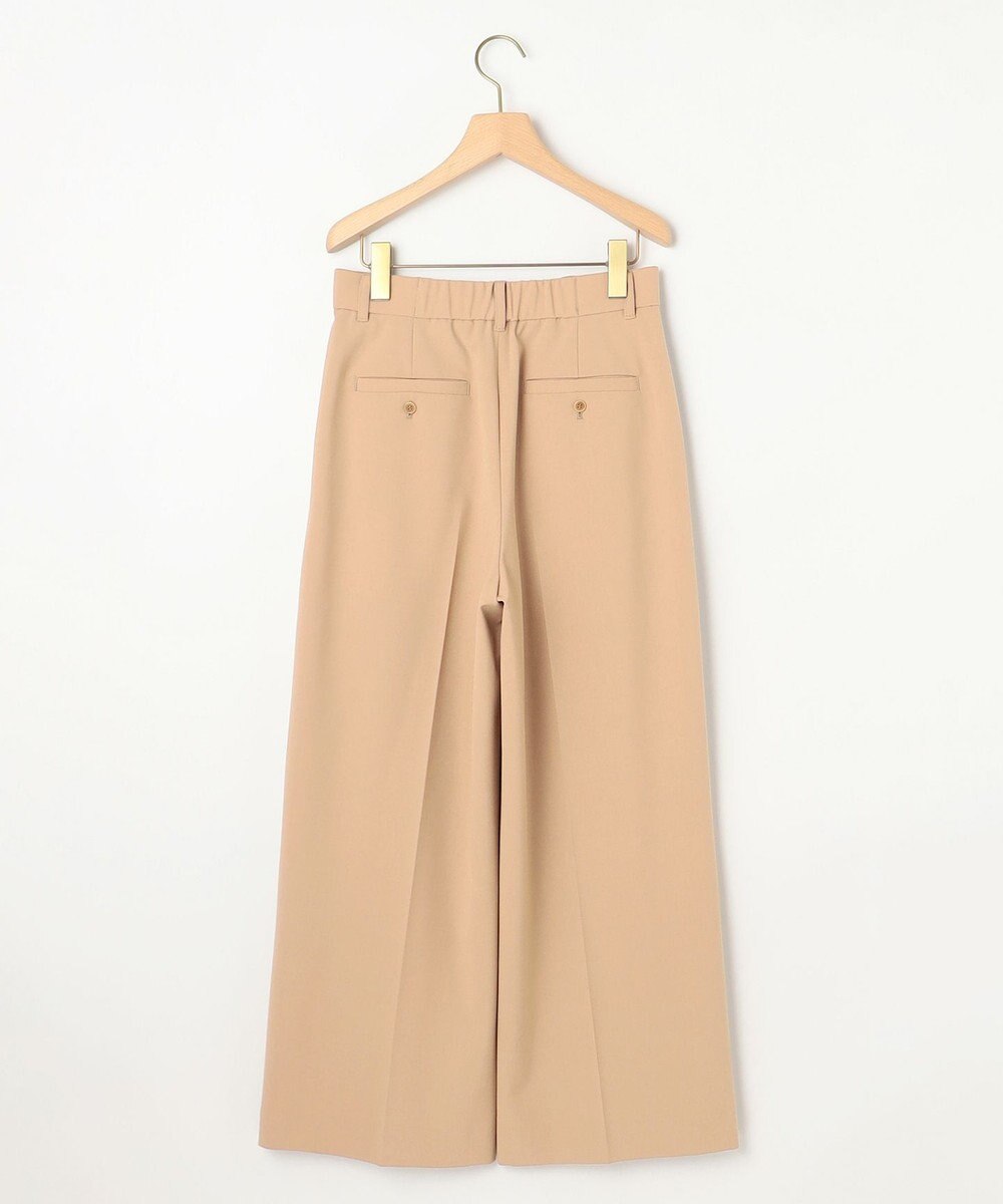 組曲 ドライタッチツイル ワイドパンツ 