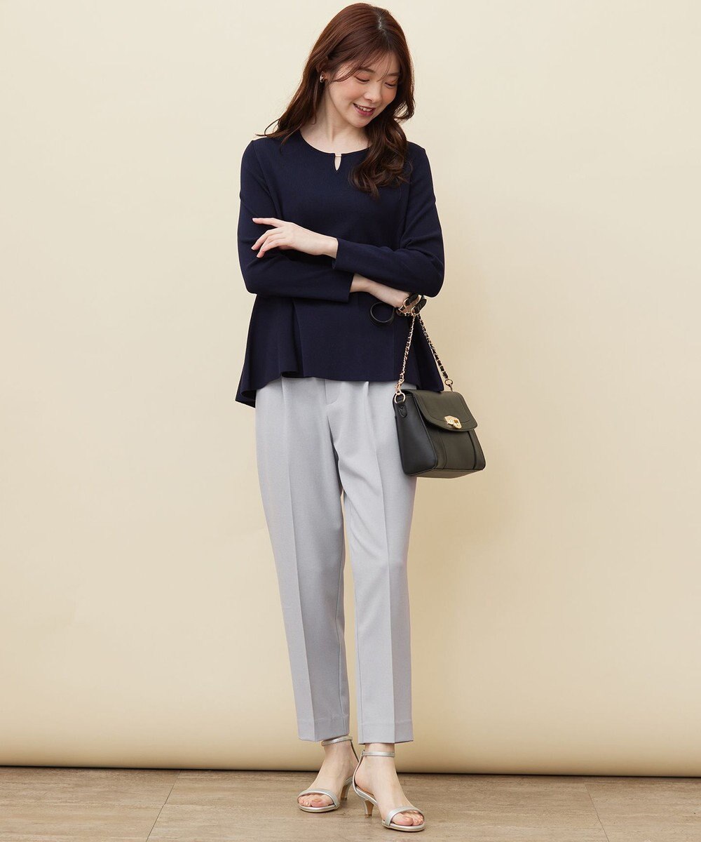 ANY SIS 【WEB・一部店舗限定】ペプラム ニット 