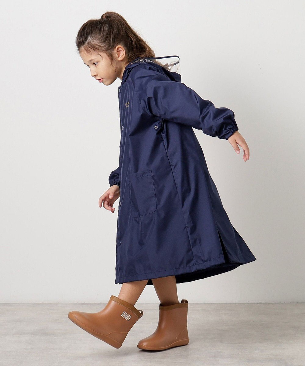 MOONBAT 【ジュニアリュック対応】ポールアンドジョー ポーチ付きキッズレインコート 