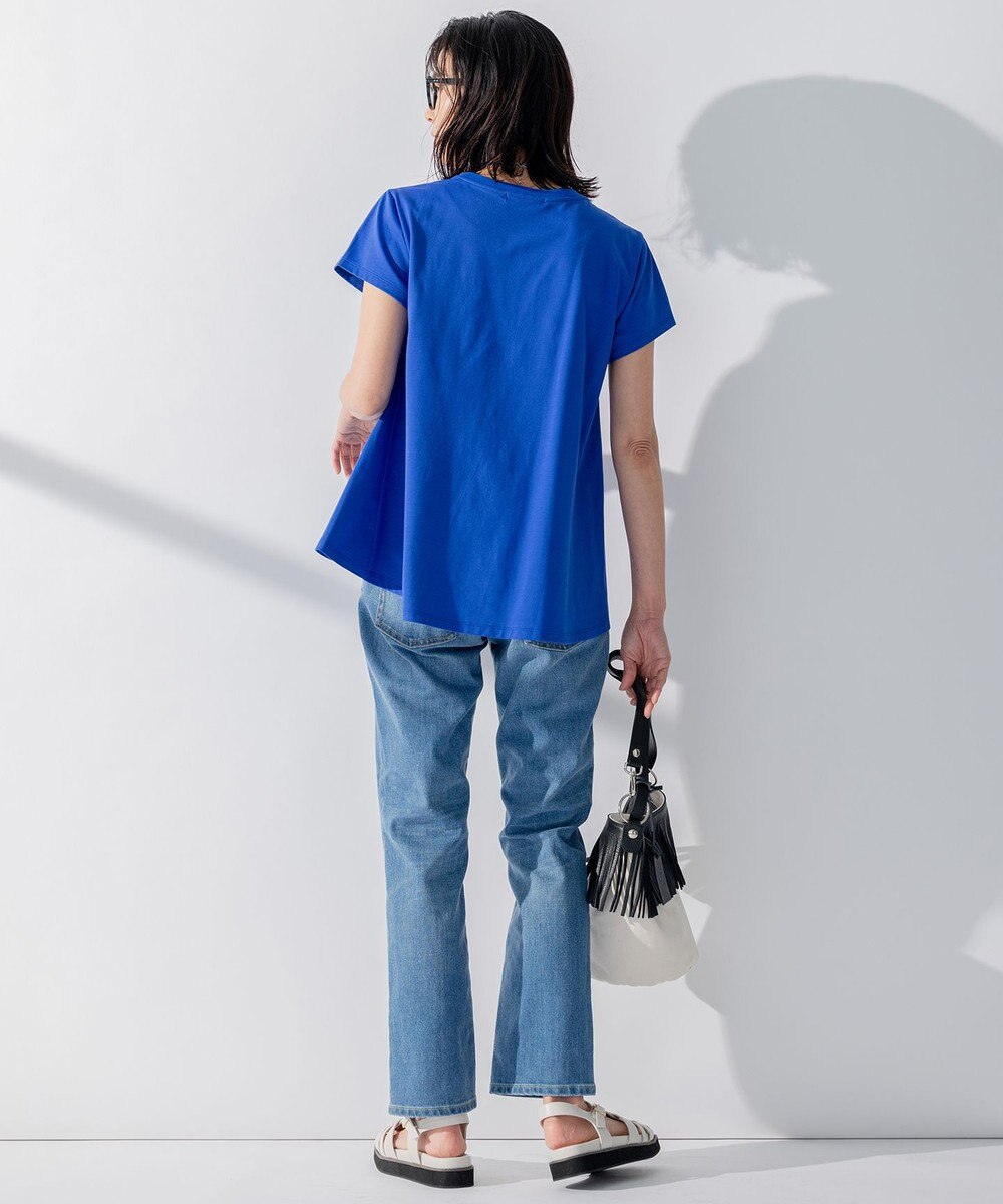 23区 【洗える】ALBINIジャージー Aライン Tシャツ 