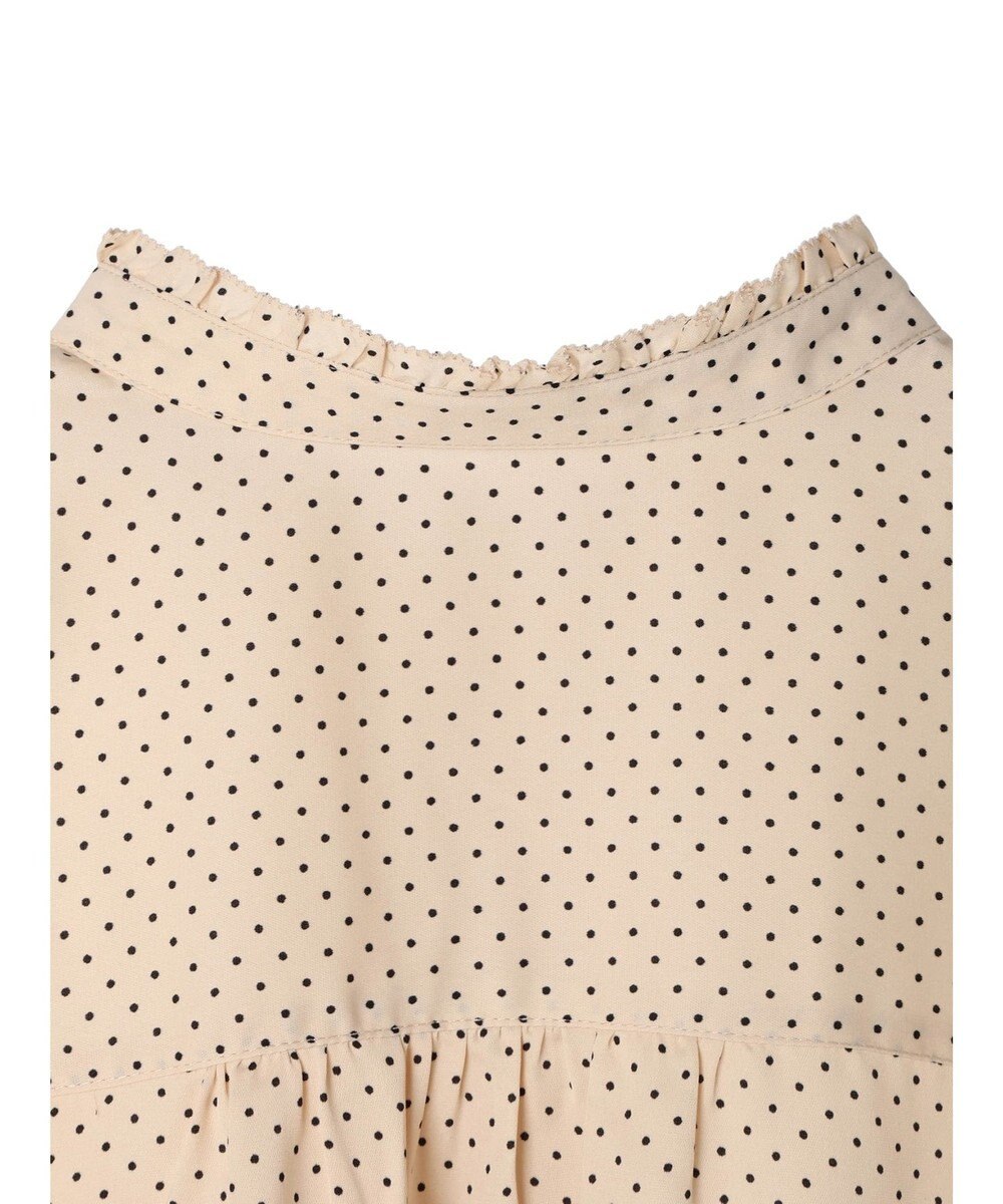 CRAFT STANDARD BOUTIQUE ピコフリルドットブラウス 
