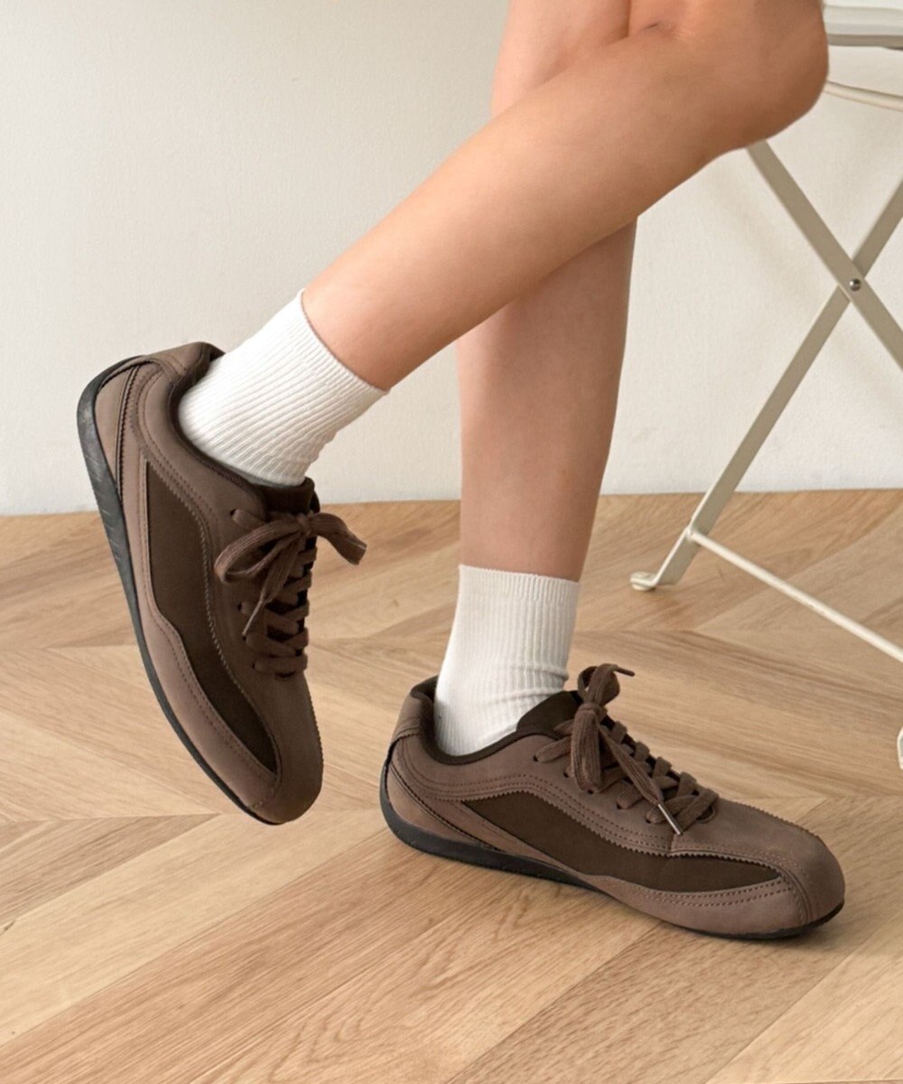 WEGO レースアップローカットスニーカー 