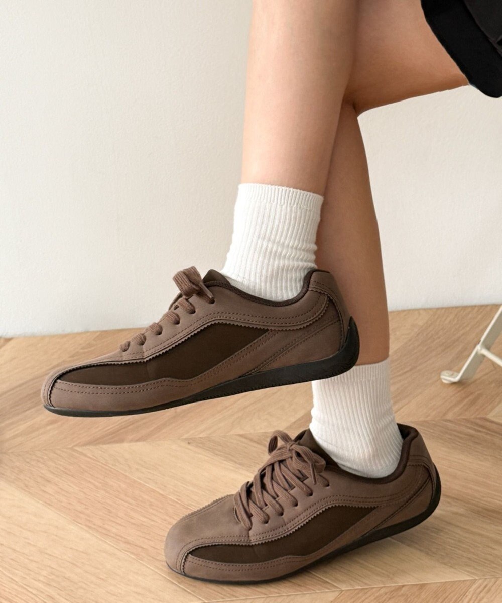 WEGO レースアップローカットスニーカー 