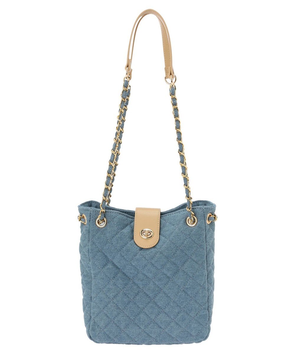 earth music&ecology デニムキルティングチェーンバッグ 