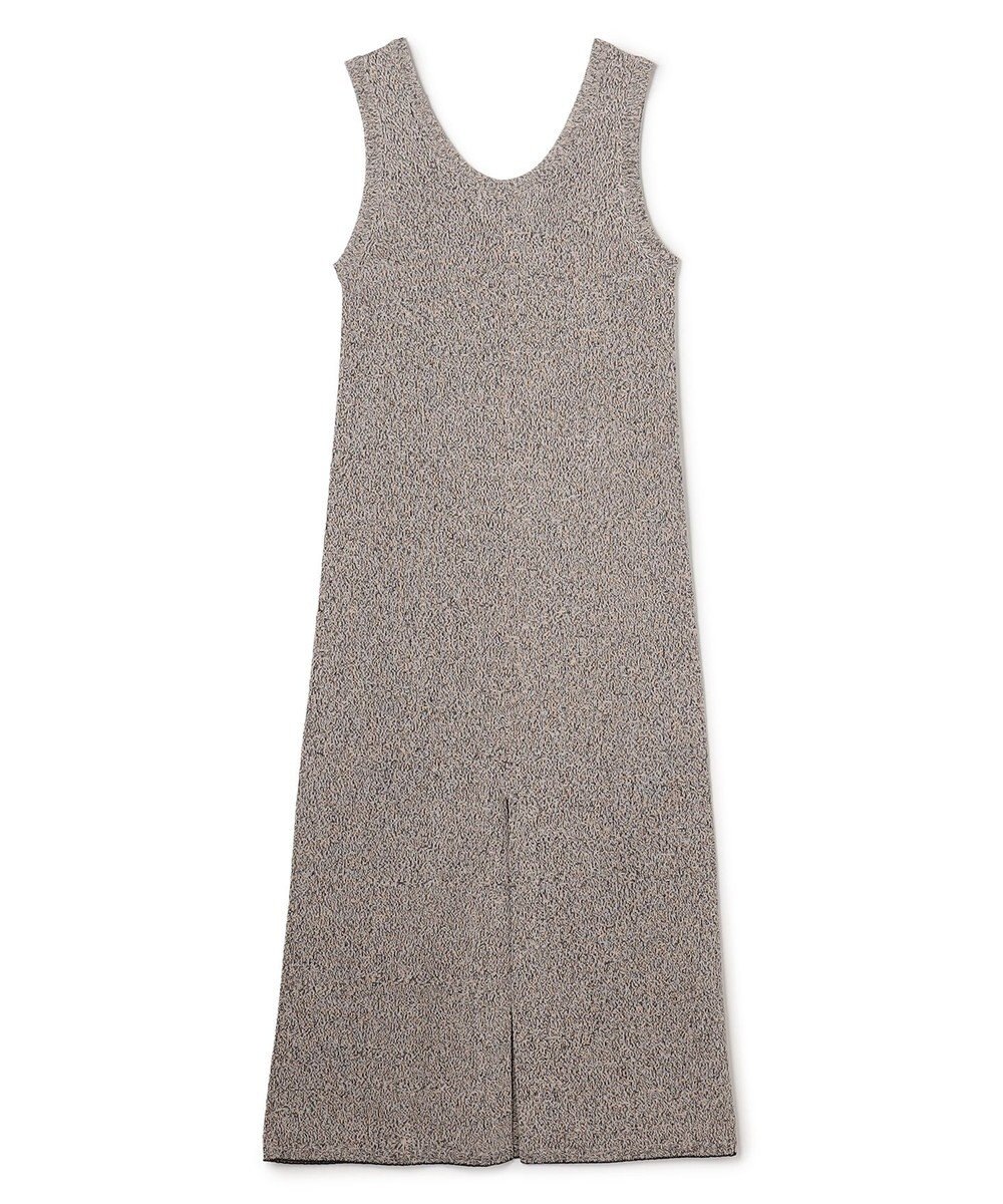 BEIGE， AGATE / Uネック メランジニットドレス 