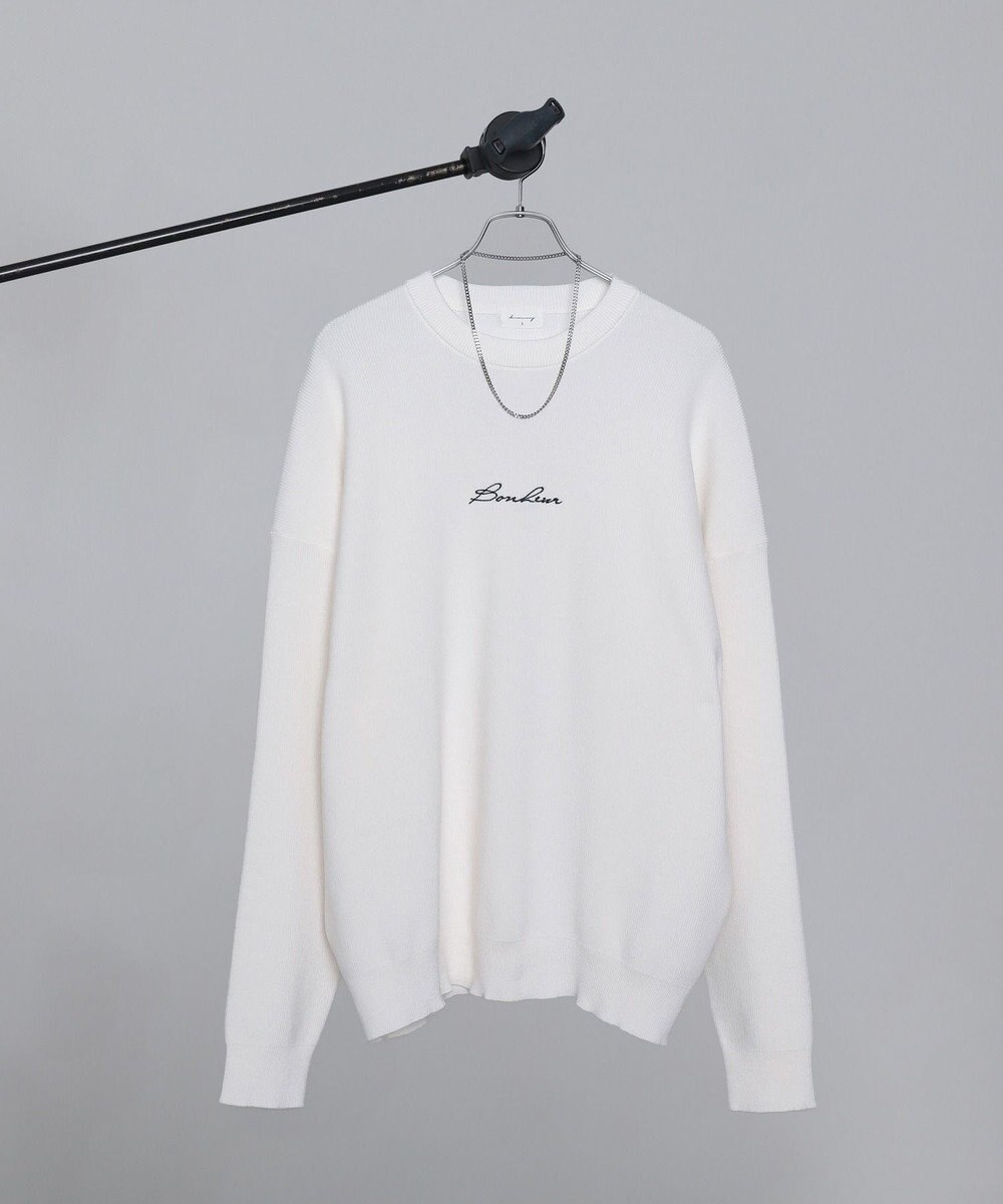 WEGO 【2点SET】アクセ付きワンポイントニットプルオーバー 