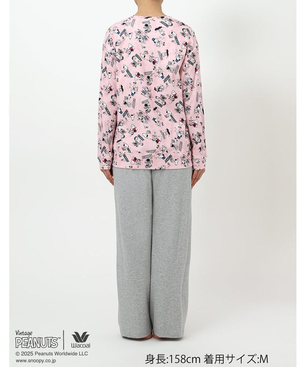 WACOAL ワコール_リラックス＆スリープ パジャマ 長袖 長ズボン 綿100%(本体) PEANUTS スヌーピー レディース FDX554 /ワコール 
