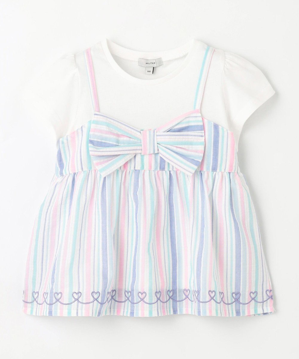 ANY KIDS キャミソール ドッキングTシャツ 
