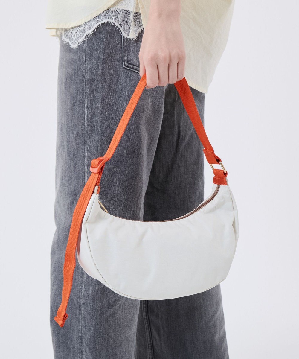 LeSportsac MED HAMMOCK ADJ BAG/メレンゲ/マンダリンウェビング 